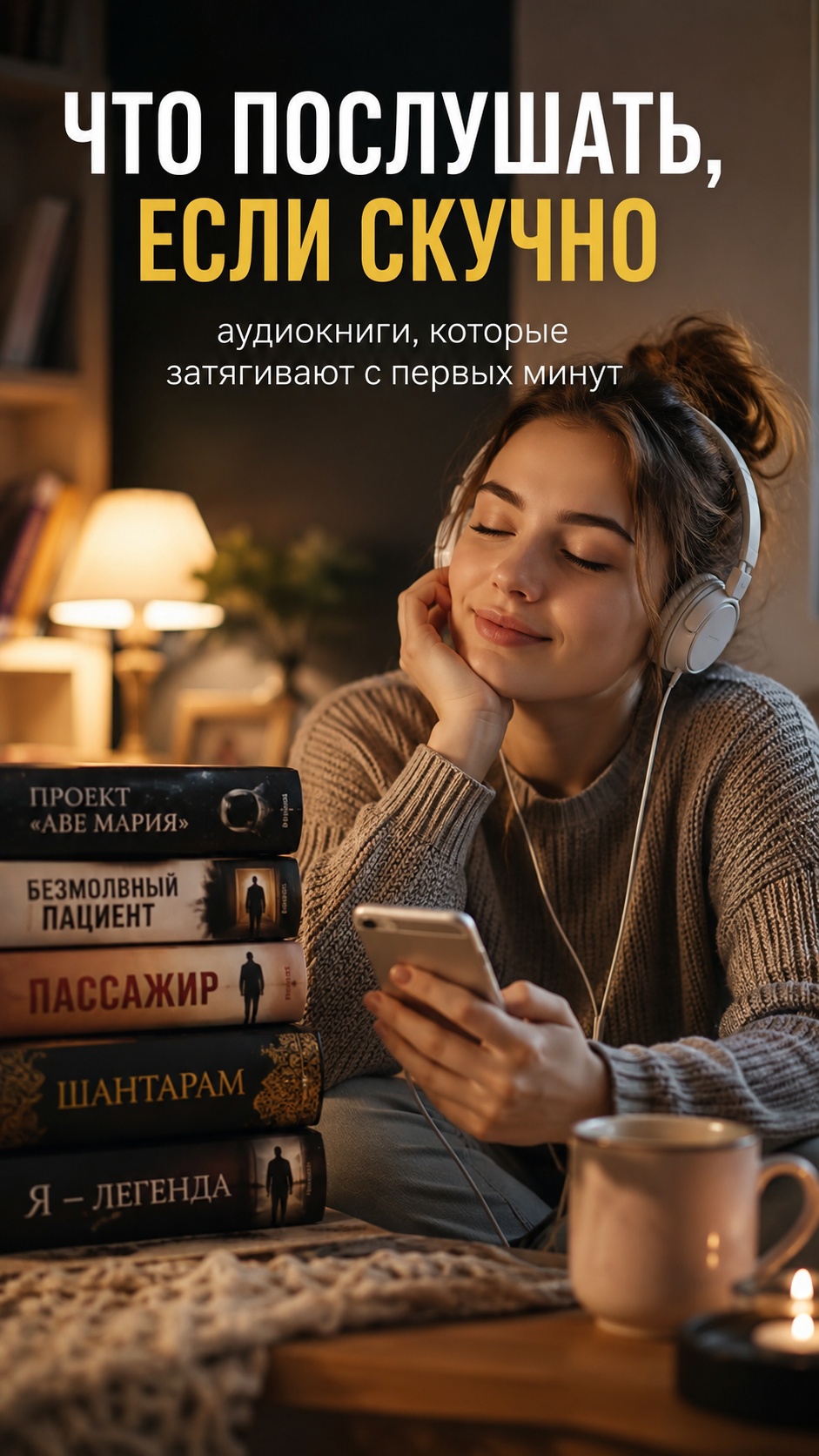Что послушать, если скучно: аудиокниги, которые затягивают с первых минут
