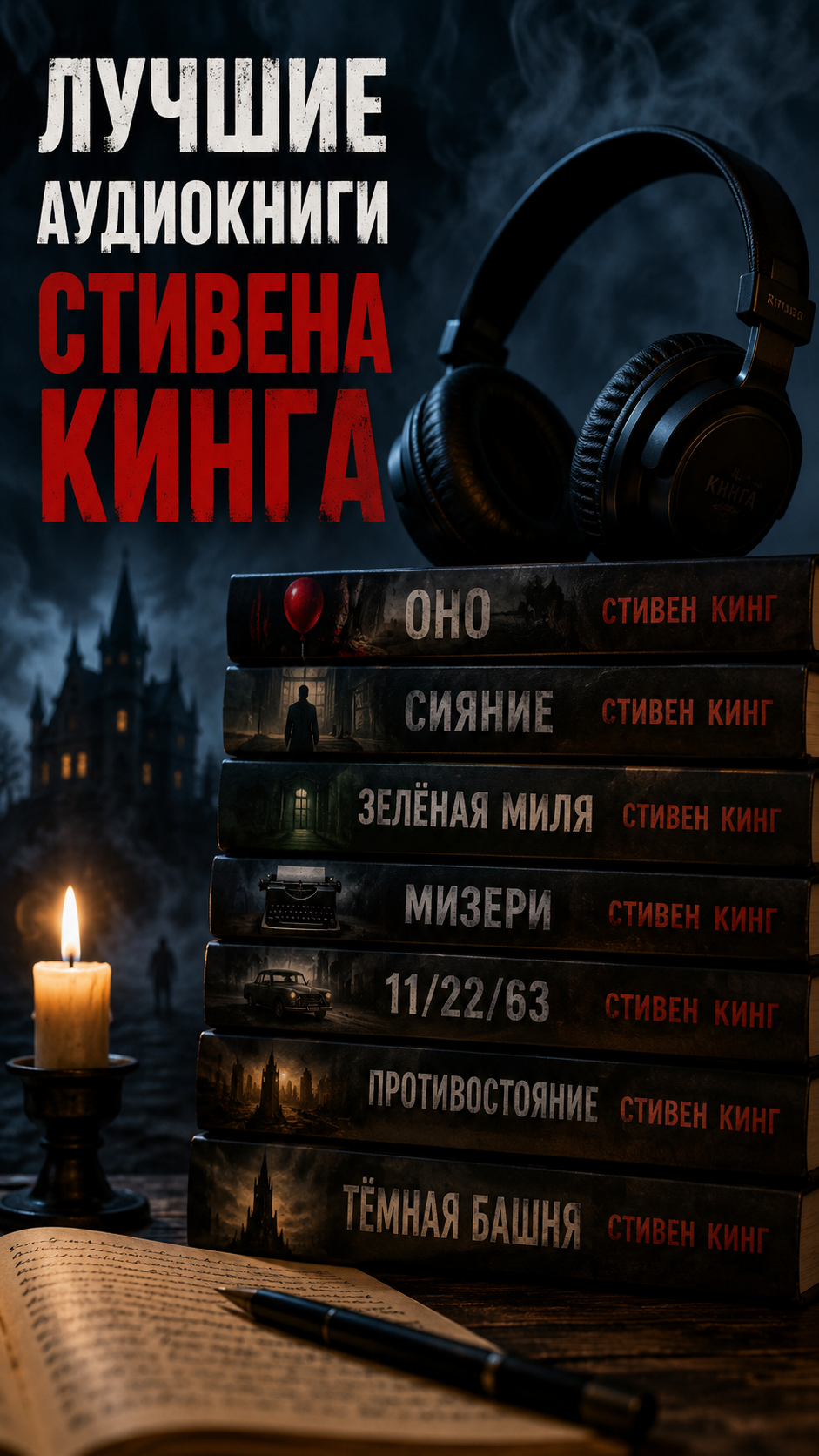 Лучшие аудиокниги Стивена Кинга, которые стоит послушать каждому