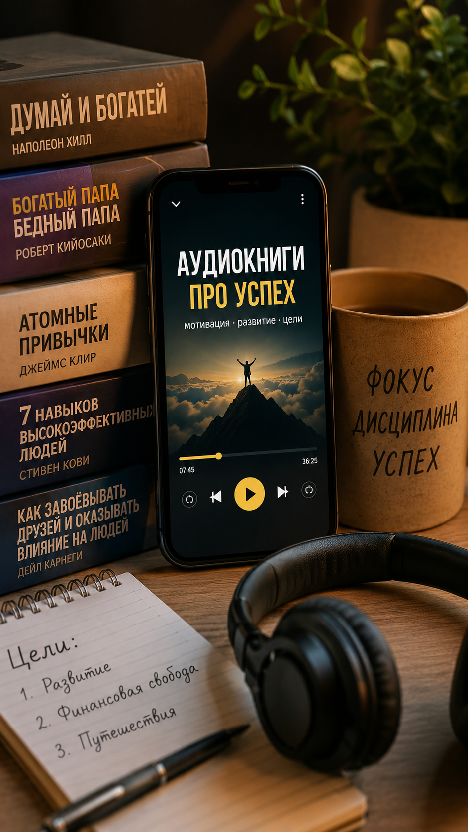 Аудиокниги про успех: что слушать для мотивации, развития и достижения целей